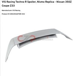 350z Spoiler Wing Black