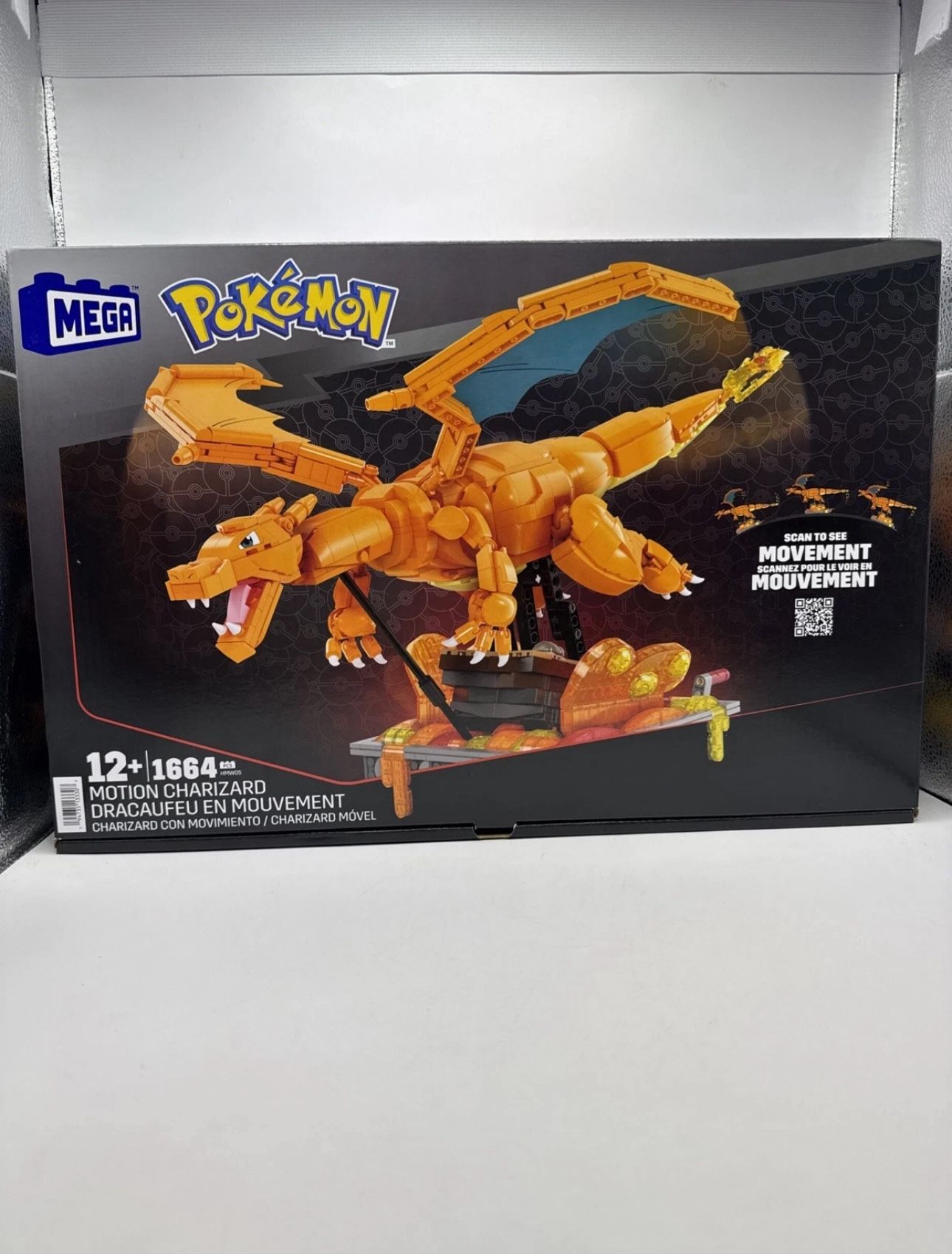 MEGA Pokemon Charizard Building Kit with Motion - 1664pcs