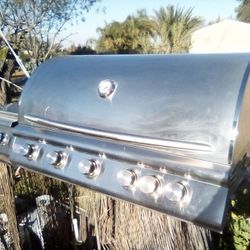 Natural Gas Or Propane 5 Burner Grill For Sale Comes With A 2 Burner Side . 