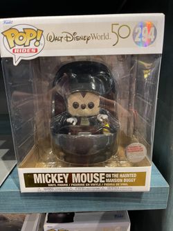 In hand Disney Parks 2022 50th Haunted Mansion Mickey Doom Buggy Vinyl Pop Figure Funko.