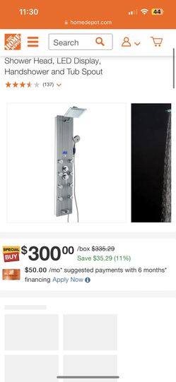 Shower Panel