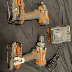 Rigid 18v Brushless Hammer Drill and Impact Driver