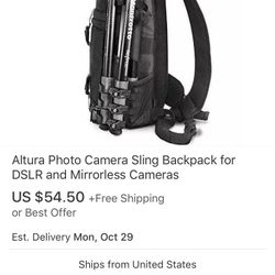 Photo Camera Backpack - case holder