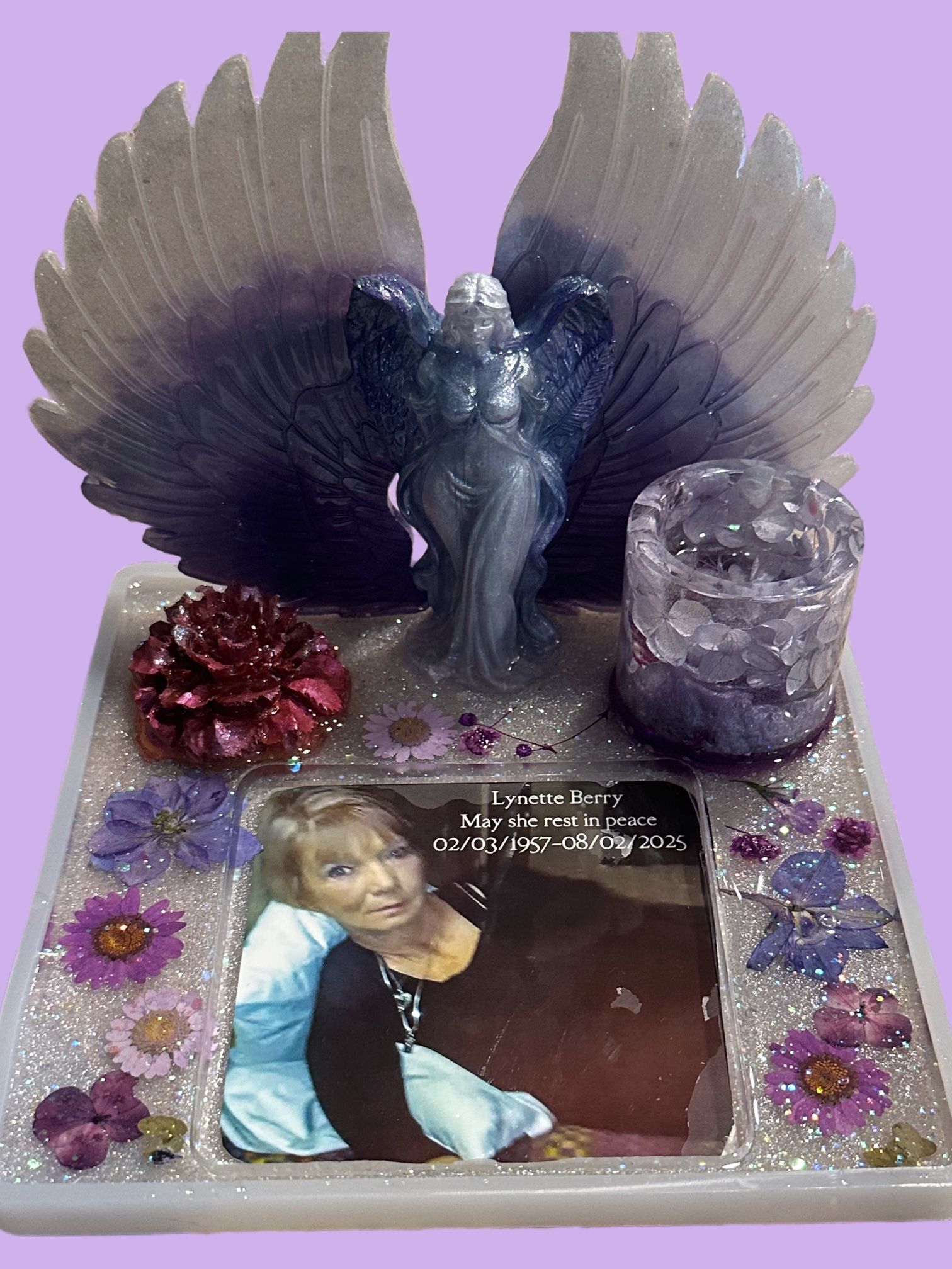 Handmade Resin Memorial For A Love One Who Died