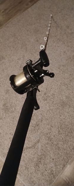 SHIMANO TRITON TLD 10 VINTAGE REEL ON A NEW TIGER Elite Jigging UglyStick 6'3 rod