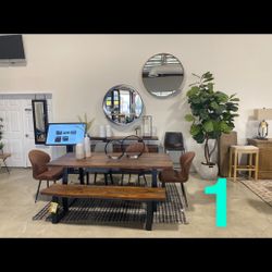 Holdiay SPECIAL PICKUP TODAY Set Of Two Bench And Dining Table Set