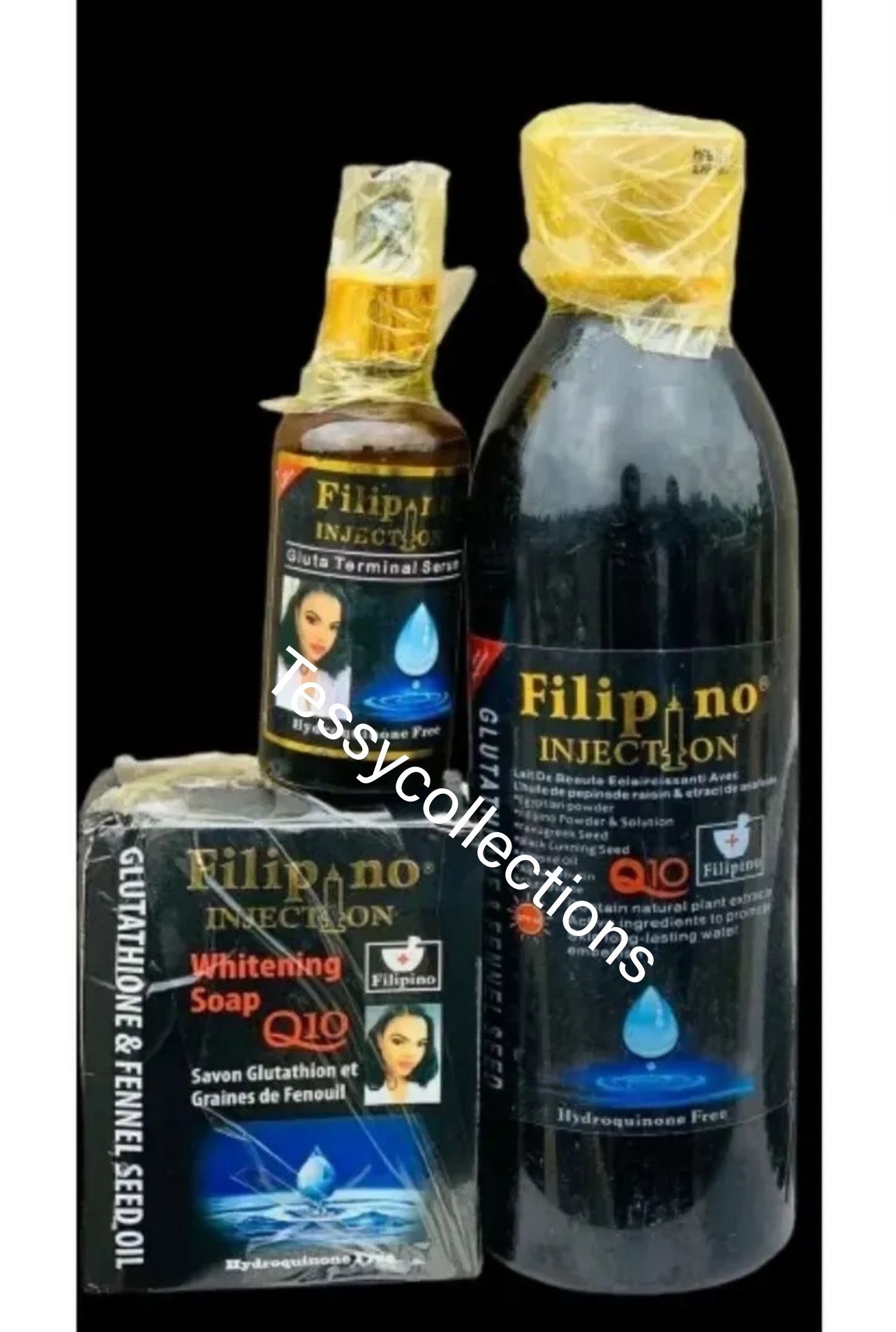 Filipino Injection 450ml Lotion GLUTATHIONE & FENNEL SEED + SOAP + SERUM