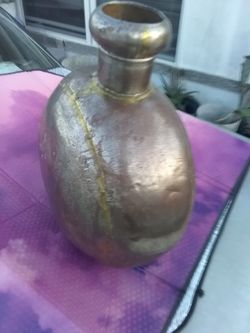 Arty welder 16" metal deco vase