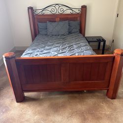 Oak bedframe  can be a full or queen