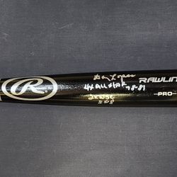 Dodgers Davey Lopes Signed,  Inscribed,  PSA-Certified Baseball Bat 