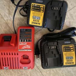 Charges Dewalt Milwaukee 