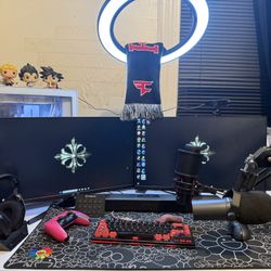 Ultimate Gaming Setup PC(12900k 3070), Astro A50x, Shure Sm7b, HyperX Mic, 180hz Monitors,  HD60X