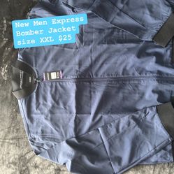 New Men Express Light Dressy Bomber Jacket Size XXL