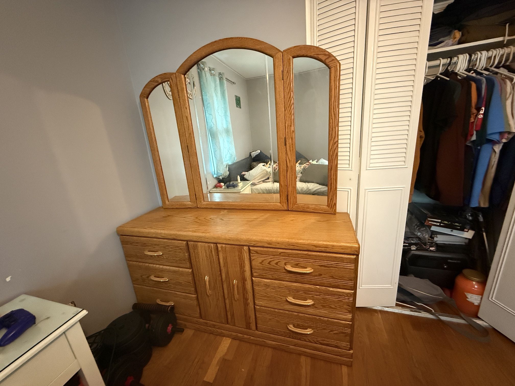 Real wood dresser