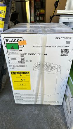 Black and Decker portable AC unit. New in box