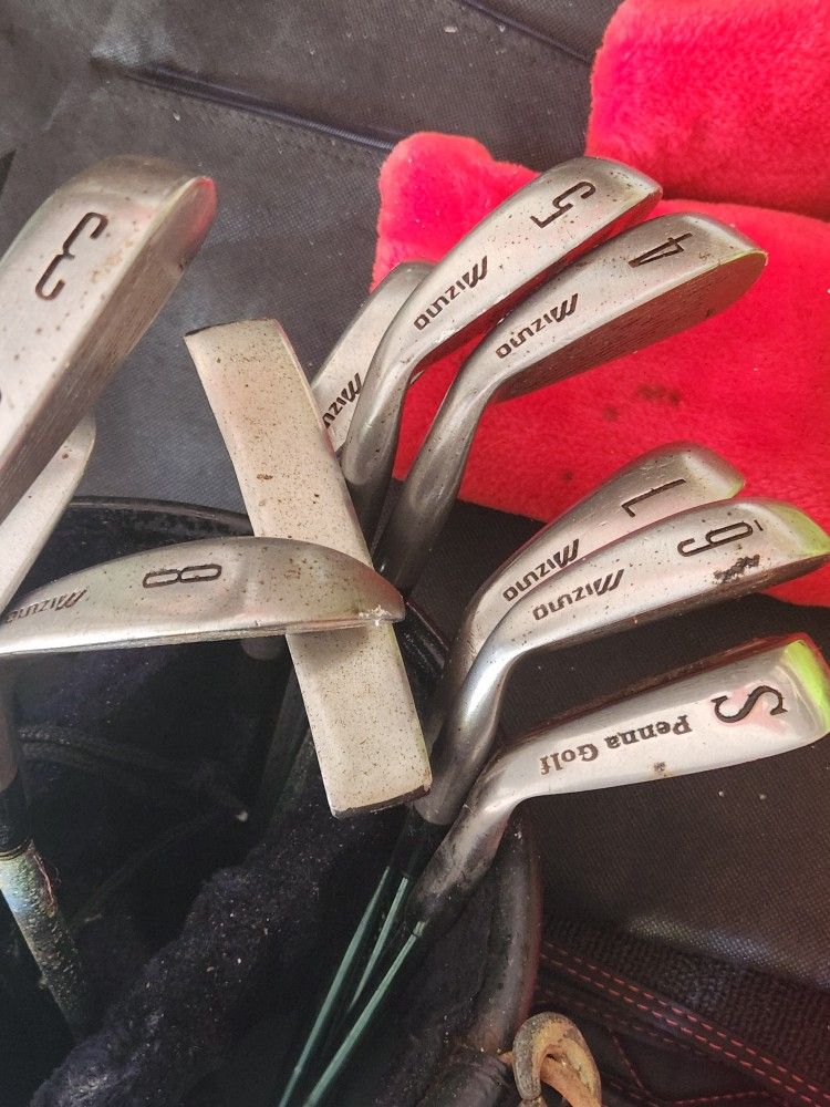 Golf Clubs And Bag Mizuno Mx 50 Irons Drivers and Bag
