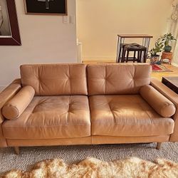 genuine leather couch 