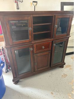 Solid Wood Entertainment Cabinet