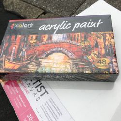 48 Acrylic Paint New In Box 
