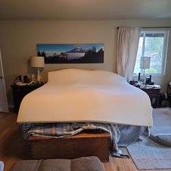 3 Inch King Sized Pillow Top Matress.  Free For Pickup    