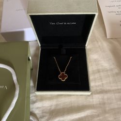 Van Cleef & Arpels VCA Alhambra Necklace – Gold Plated, New in Box