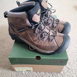 KEEN Targhee II Mid Waterproof Men's Hiking Boots, Shitake/Brindle, Size 10