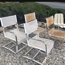 Lot Of 4 1930s McKay Outdoor Chairs 