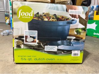 Food Network Dutch Oven 5.5 Quarts Enamel Cast Iron