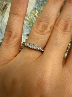 14K White Gold 0.60ct VS Natural Diamond Ring 2.65g $895