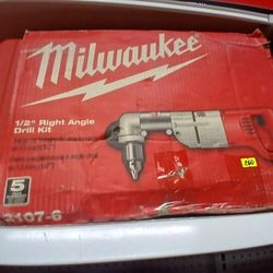 Milwaukee New 1/2" Right angle Drill Kit 