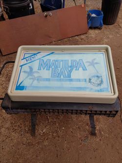 Bar sign .. Matilda Bay wine cooler