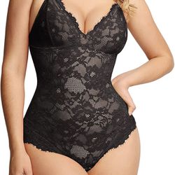Popilush Lace Shapewear Bodysuit V Neck Tummy Control Backless Tank Tops  Sleeveless Thong Bodysuit for Sale in Anaheim, CA - OfferUp