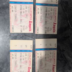 Vintage California Vs Texas Ticket Stubs June 16 1992. Ryan's Hall of Fame Game