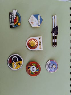 Ski area lapel pins