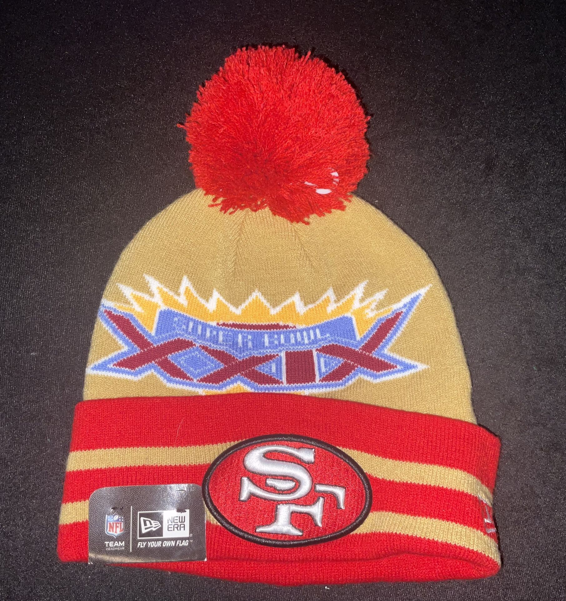 San Francisco 49ers New Era Knit Super Bowl XXIX Beanie - On-Field Edition NWT Adult one size fits all Purchased at Levis Stadium 
