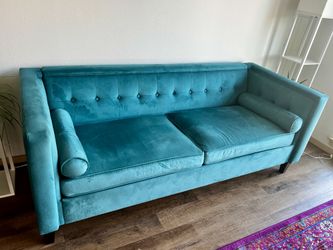 Chelsea 77'' W Mid Century Upholstery Tufted Sofa: