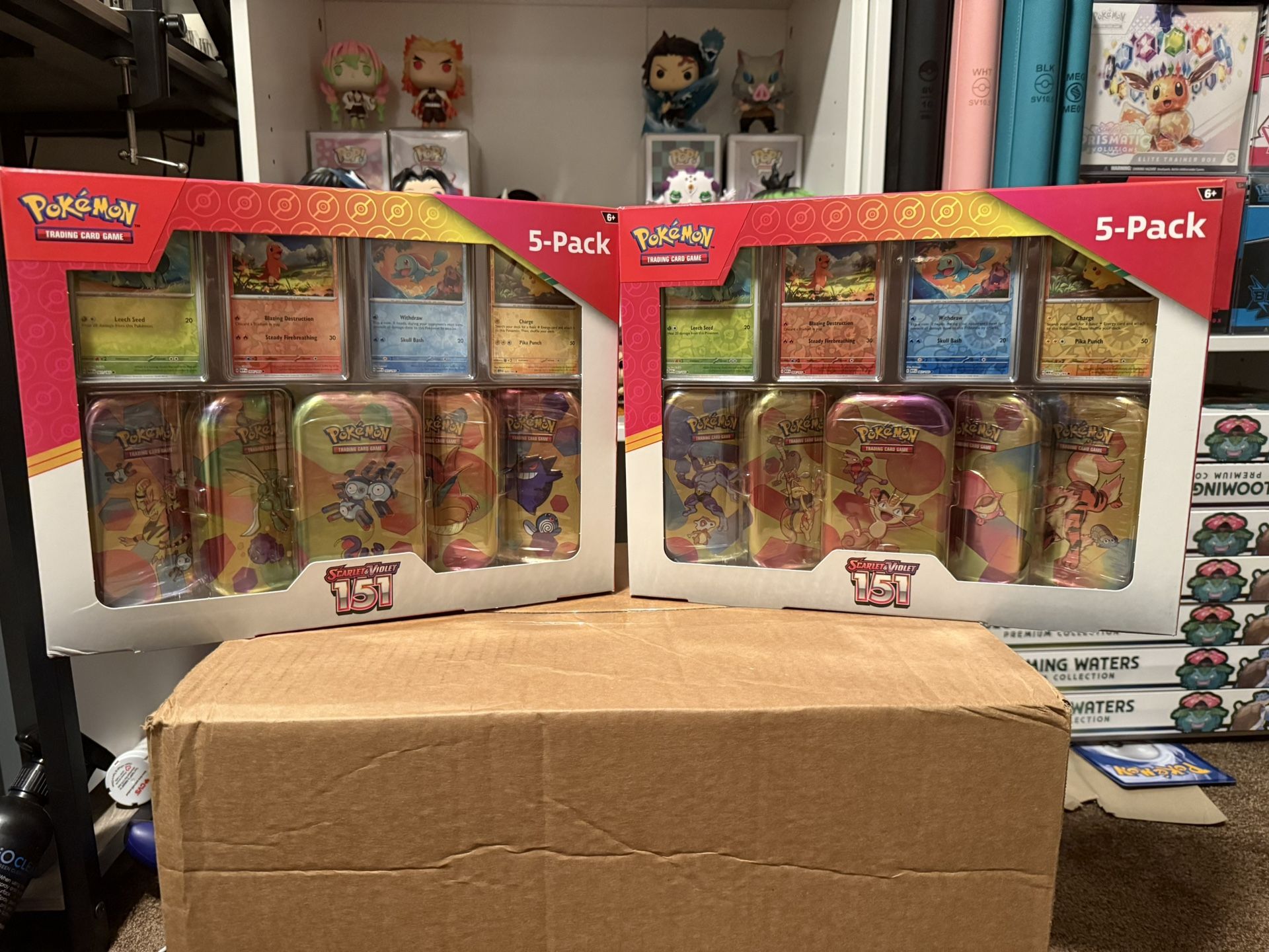 Costco Pokemon Scarlet & Violet 151 Mini Tin 5-pack (Magneton) (Meowth) SET