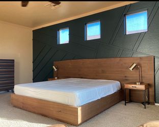 Restoration Hardware- King frame. Like new.