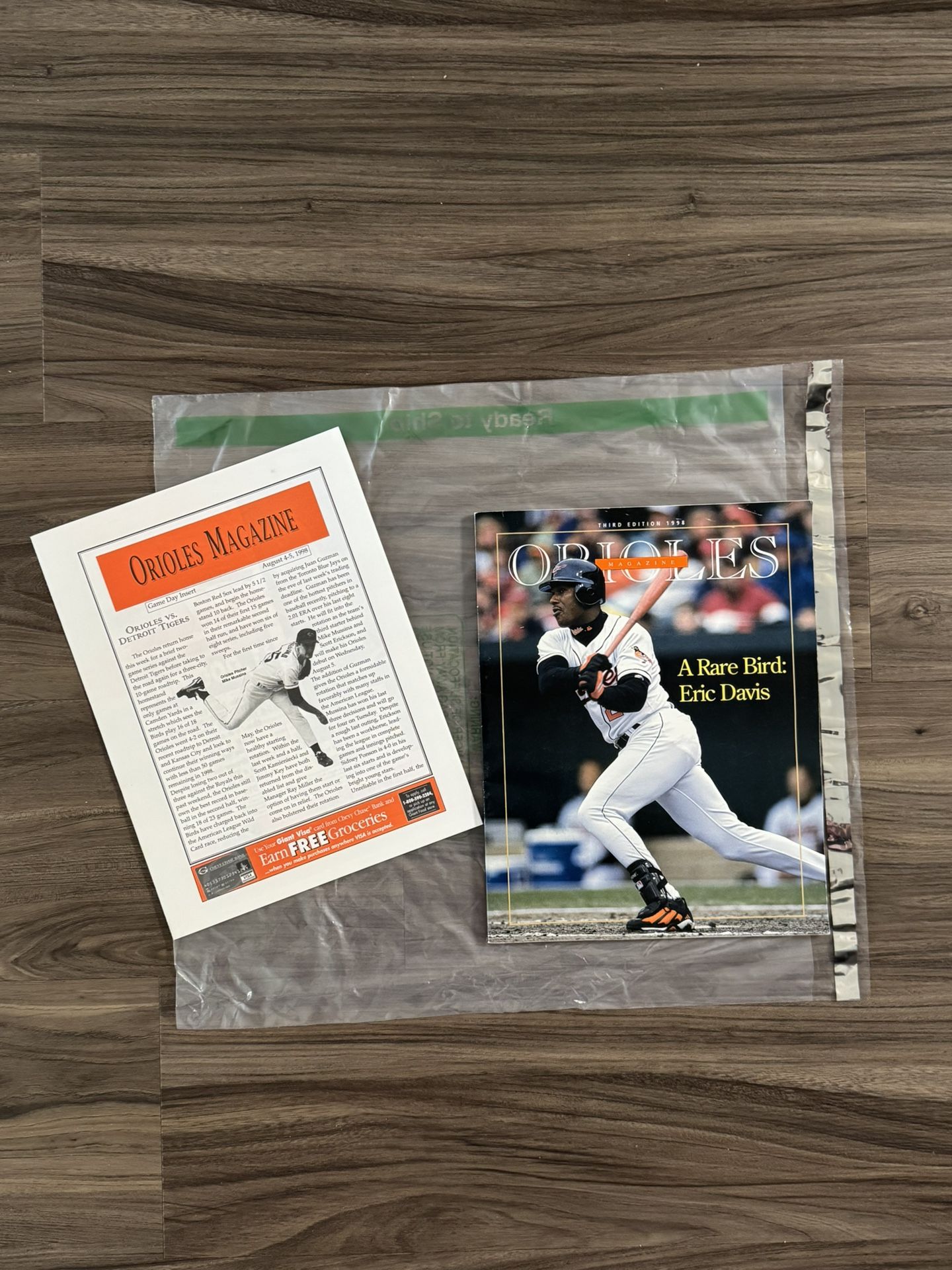 Vintage 1998 Orioles Magazine
