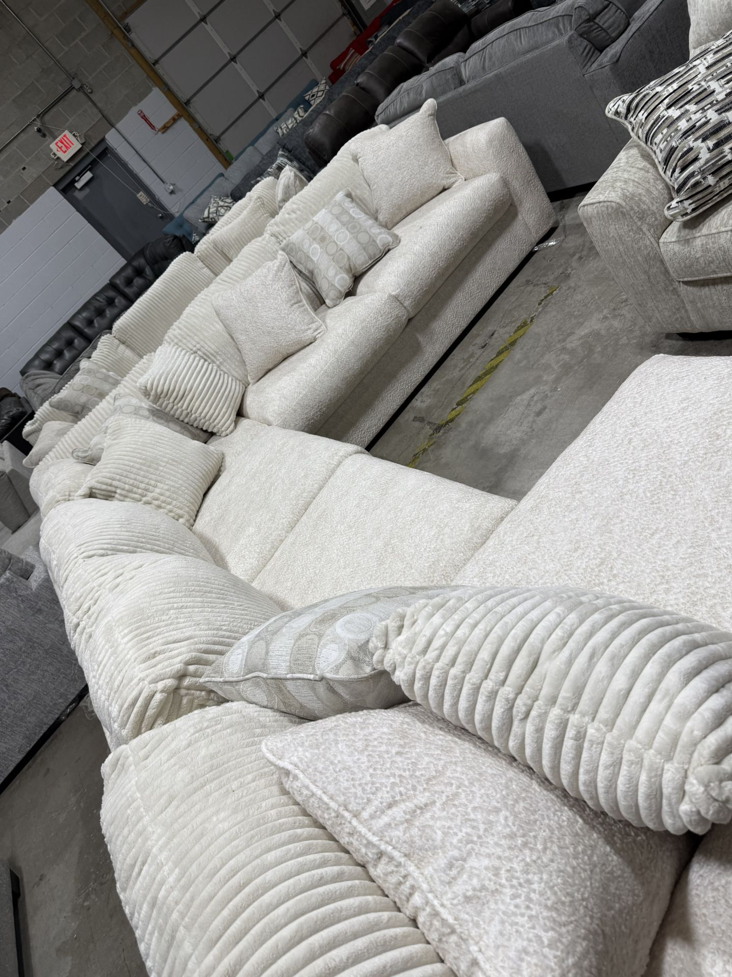 Brand New, Modern, Plush,  Sectional