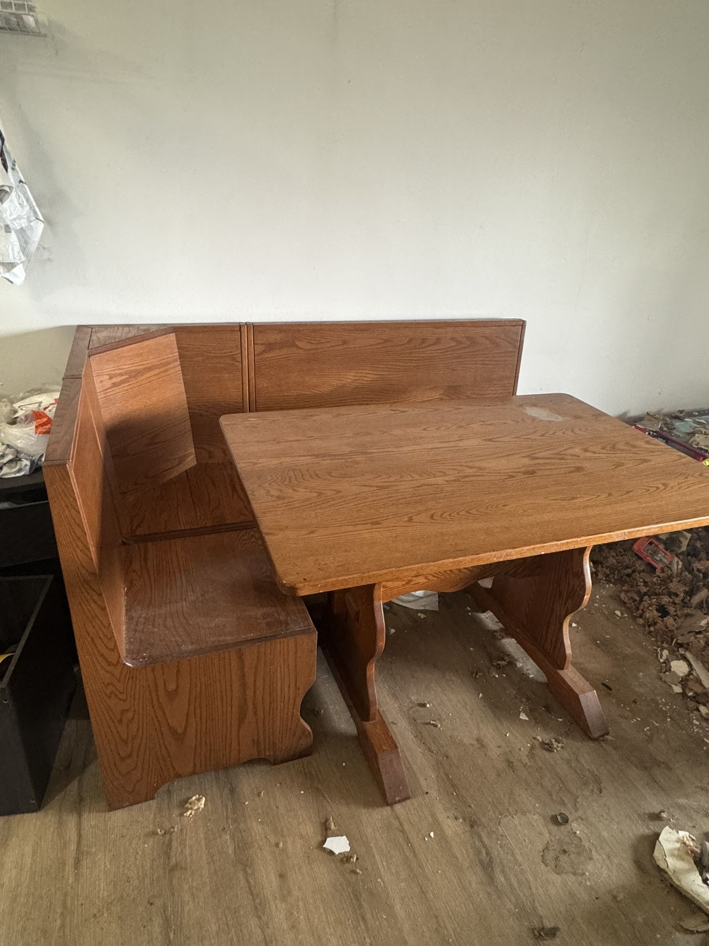 Oak Breakfast Nook Table