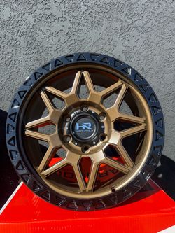 Set of 4 new rims 6x139.7 17x8.50 ofset 25 MM ā PICKUP PRICE