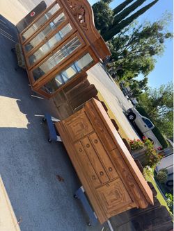 Solid Oak Hutch