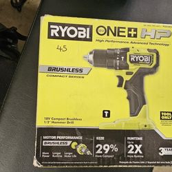 compact hammer drill ryobi