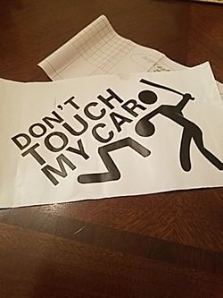 Car glass sticker