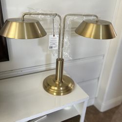 Double Gold Table lamp Hearth and Hand