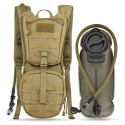 Tan Tactical Hydration Pack