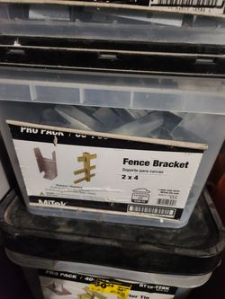 2 X 4 Mitek 60 pcs Fence Brackets