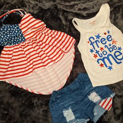 Cute 4th Of July Little Girl Clothes 