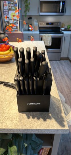 Astercook Knife Set with Block